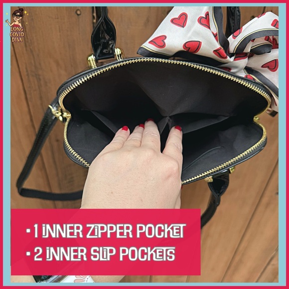 🔥LAST ONE/Elegant, Shiny, Tote Bag, w/ Shoulder Strap, in Black Patent Leather - Picture 15 of 16